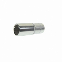 Головка торцевая глубокая 23мм 1/2"DR 12-гранная ЭВРИКА /1/10